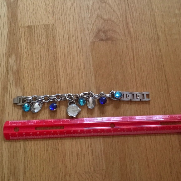 Fossil bracelet watch with assorted stones - Picture 2 of 3